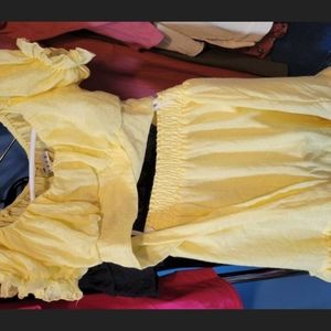 Yellow 2 pc sm dress